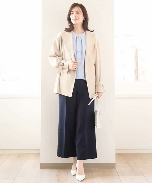 OFUON / オフオン その他パンツ | [名品シリーズ]ストレッチワイドパンツ/WEB限定サイズあり/洗える | 詳細27