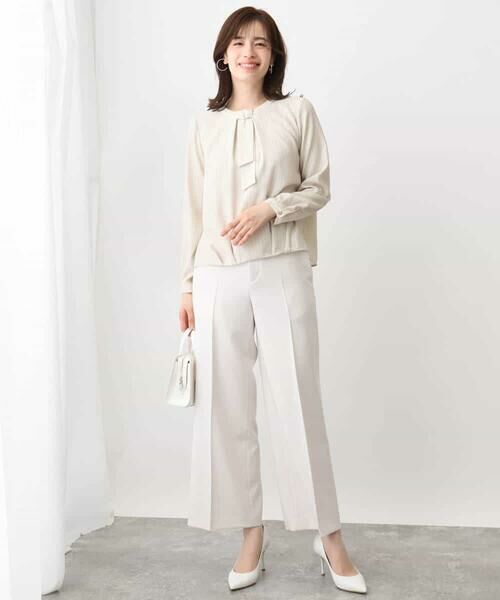 OFUON / オフオン その他パンツ | [名品シリーズ]ストレッチワイドパンツ/WEB限定サイズあり/洗える | 詳細3