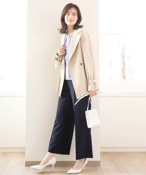 OFUON / オフオン その他パンツ | [名品シリーズ]ストレッチワイドパンツ/WEB限定サイズあり/洗える | 詳細30