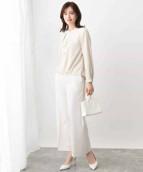 OFUON / オフオン その他パンツ | [名品シリーズ]ストレッチワイドパンツ/WEB限定サイズあり/洗える | 詳細4