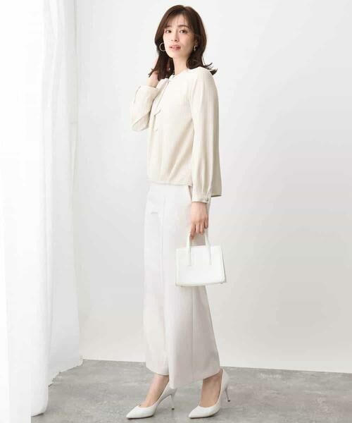 OFUON / オフオン その他パンツ | [名品シリーズ]ストレッチワイドパンツ/WEB限定サイズあり/洗える | 詳細5