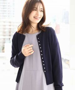 OFUON / オフオン カーディガン・ボレロ | ミニメタル釦ニットカーディガン/接触冷感/洗える/WEB限定サイズあり