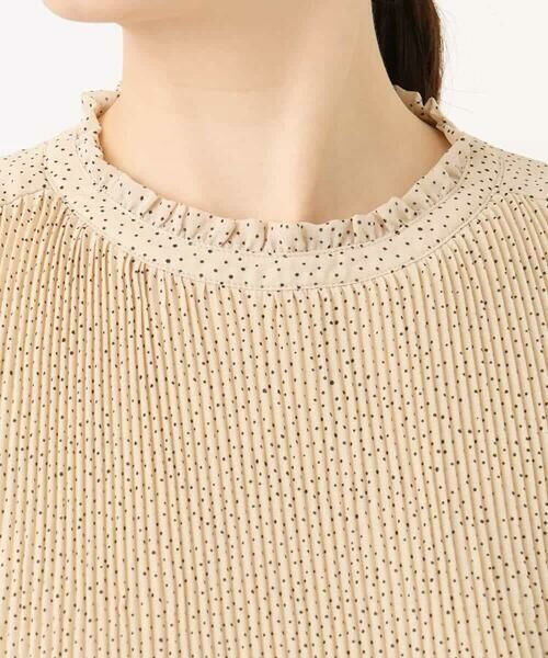 OFUON / オフオン シャツ・ブラウス | ドット柄シフォンプリーツブラウス/WEB限定サイズあり | 詳細16