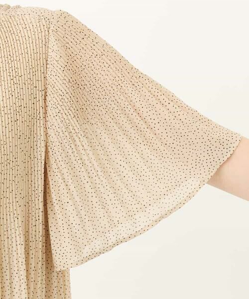 OFUON / オフオン シャツ・ブラウス | ドット柄シフォンプリーツブラウス/WEB限定サイズあり | 詳細18