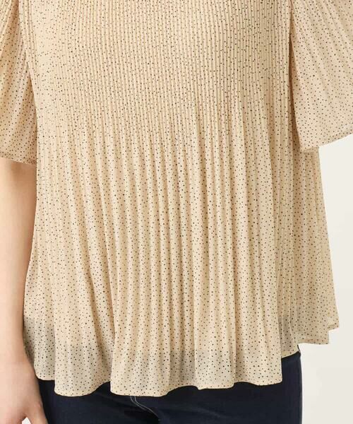 OFUON / オフオン シャツ・ブラウス | ドット柄シフォンプリーツブラウス/WEB限定サイズあり | 詳細19