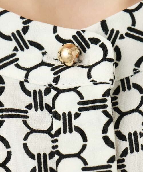 OFUON / オフオン シャツ・ブラウス | ビットプリント ボウタイ付きブラウス/洗える/WEB限定サイズあり | 詳細22