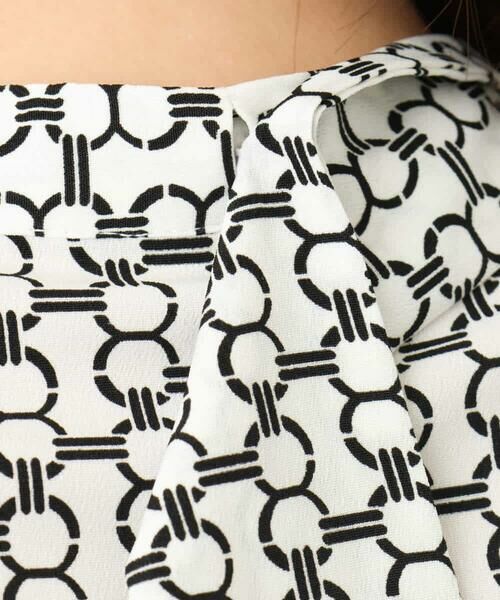 OFUON / オフオン シャツ・ブラウス | ビットプリント ボウタイ付きブラウス/洗える/WEB限定サイズあり | 詳細27