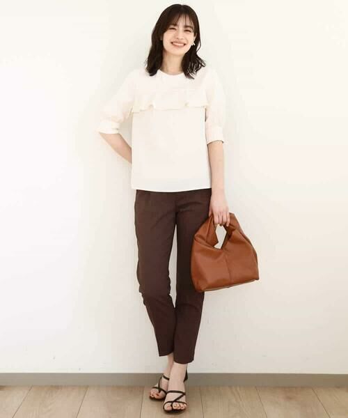 OFUON / オフオン シャツ・ブラウス | フロントフリルデザインブラウス/洗える/WEB限定サイズあり | 詳細10