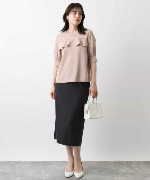 OFUON / オフオン シャツ・ブラウス | フロントフリルデザインブラウス/洗える/WEB限定サイズあり | 詳細14