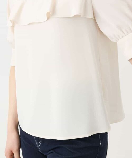 OFUON / オフオン シャツ・ブラウス | フロントフリルデザインブラウス/洗える/WEB限定サイズあり | 詳細25