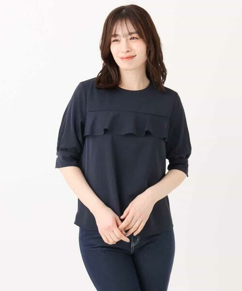 OFUON / オフオン シャツ・ブラウス | フロントフリルデザインブラウス/洗える/WEB限定サイズあり | 詳細27