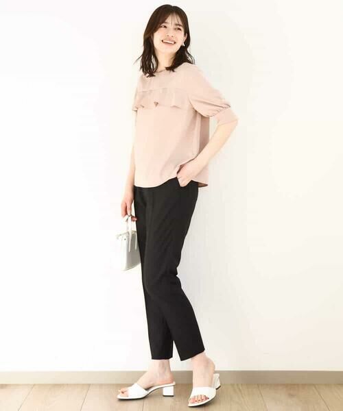 OFUON / オフオン シャツ・ブラウス | フロントフリルデザインブラウス/洗える/WEB限定サイズあり | 詳細4