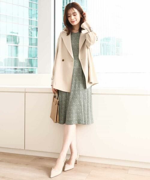 OFUON / オフオン ロング・マキシ丈ワンピース | フレアスリーブ小花柄ワンピース/洗える/WEB限定サイズあり | 詳細17