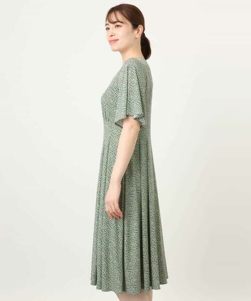 OFUON / オフオン ロング・マキシ丈ワンピース | フレアスリーブ小花柄ワンピース/洗える/WEB限定サイズあり | 詳細22