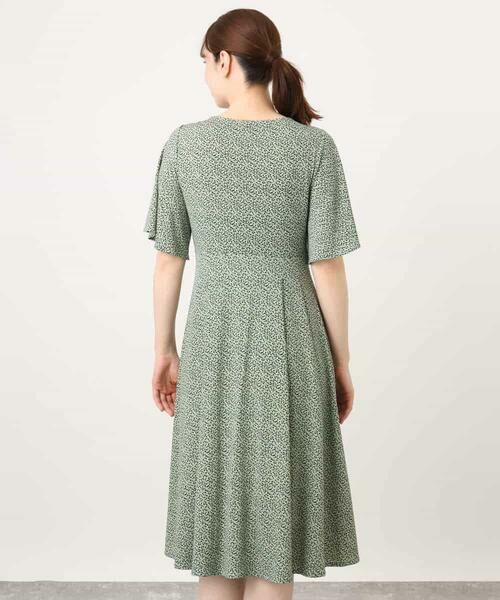 OFUON / オフオン ロング・マキシ丈ワンピース | フレアスリーブ小花柄ワンピース/洗える/WEB限定サイズあり | 詳細23