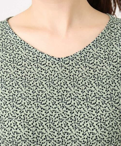 OFUON / オフオン ロング・マキシ丈ワンピース | フレアスリーブ小花柄ワンピース/洗える/WEB限定サイズあり | 詳細24