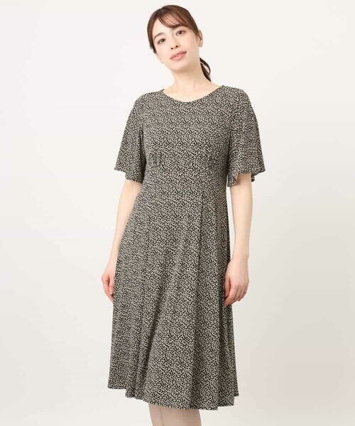 OFUON / オフオン ロング・マキシ丈ワンピース | フレアスリーブ小花柄ワンピース/洗える/WEB限定サイズあり | 詳細28