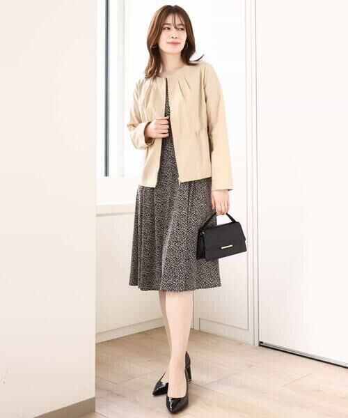 OFUON / オフオン ロング・マキシ丈ワンピース | フレアスリーブ小花柄ワンピース/洗える/WEB限定サイズあり | 詳細6