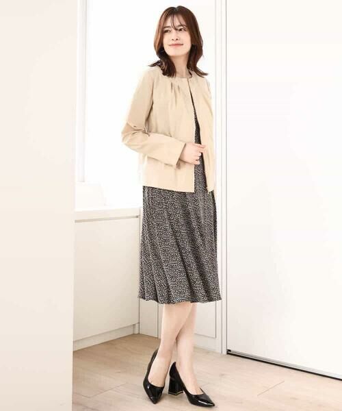 OFUON / オフオン ロング・マキシ丈ワンピース | フレアスリーブ小花柄ワンピース/洗える/WEB限定サイズあり | 詳細7