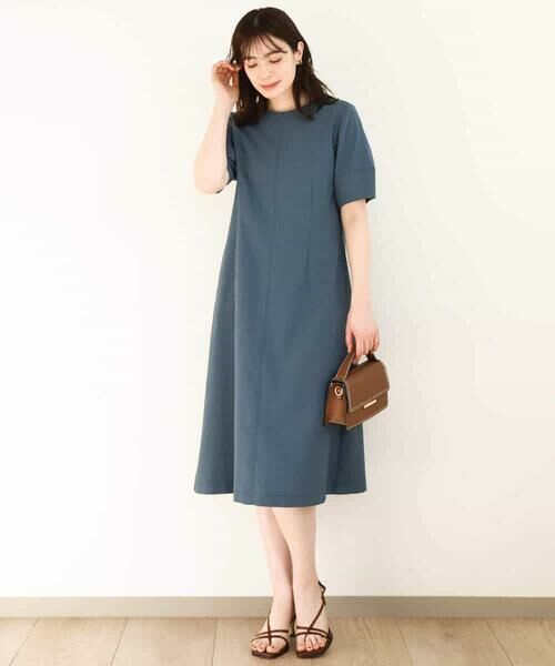 OFUON / オフオン ロング・マキシ丈ワンピース | リネンライク ランタンスリーブワンピース/洗える/WEB限定サイズあり | 詳細11