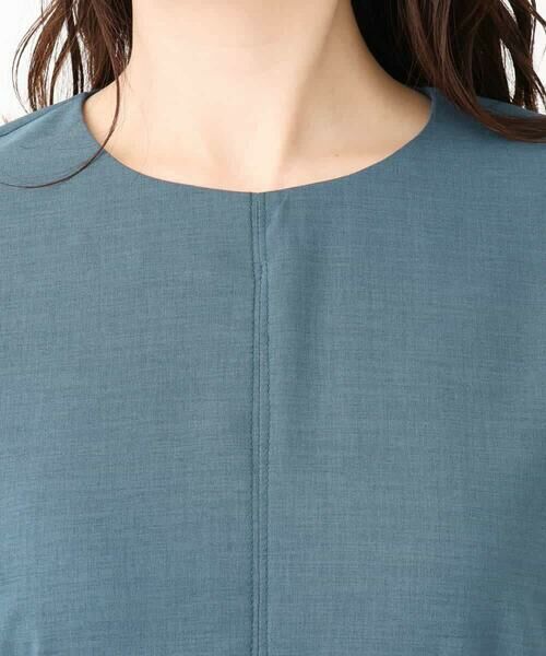 OFUON / オフオン ロング・マキシ丈ワンピース | リネンライク ランタンスリーブワンピース/洗える/WEB限定サイズあり | 詳細15