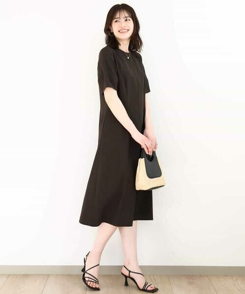 OFUON / オフオン ロング・マキシ丈ワンピース | リネンライク ランタンスリーブワンピース/洗える/WEB限定サイズあり | 詳細2