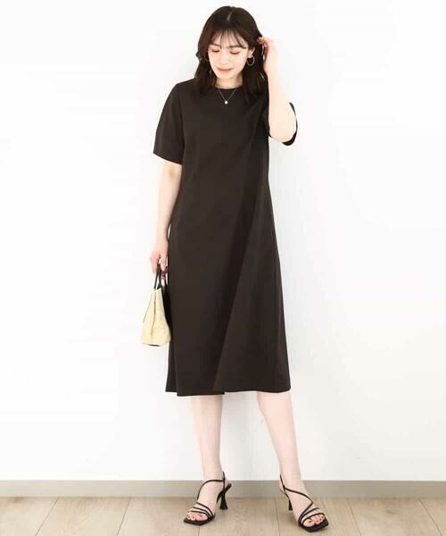 OFUON / オフオン ロング・マキシ丈ワンピース | リネンライク ランタンスリーブワンピース/洗える/WEB限定サイズあり | 詳細3