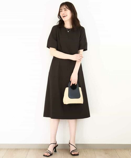 OFUON / オフオン ロング・マキシ丈ワンピース | リネンライク ランタンスリーブワンピース/洗える/WEB限定サイズあり | 詳細5