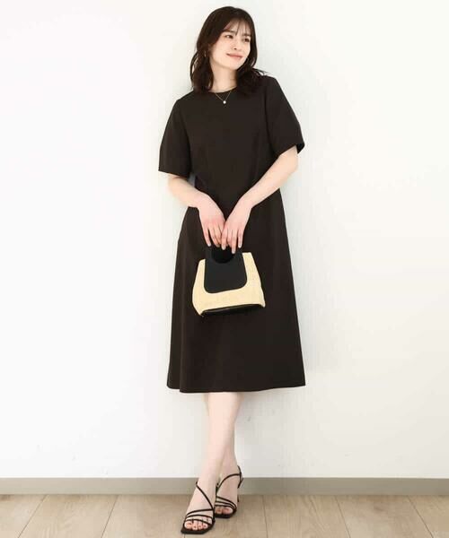 OFUON / オフオン ロング・マキシ丈ワンピース | リネンライク ランタンスリーブワンピース/洗える/WEB限定サイズあり | 詳細6