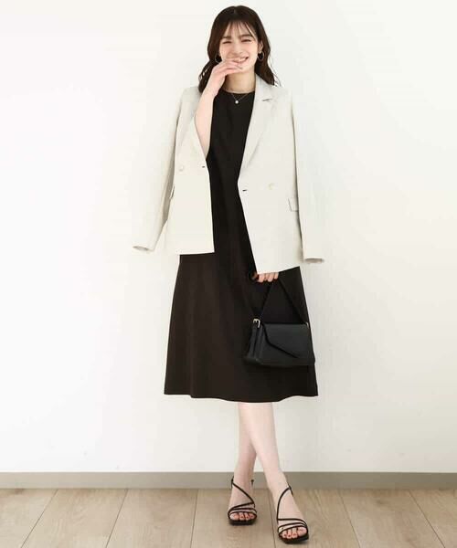 OFUON / オフオン ロング・マキシ丈ワンピース | リネンライク ランタンスリーブワンピース/洗える/WEB限定サイズあり | 詳細8