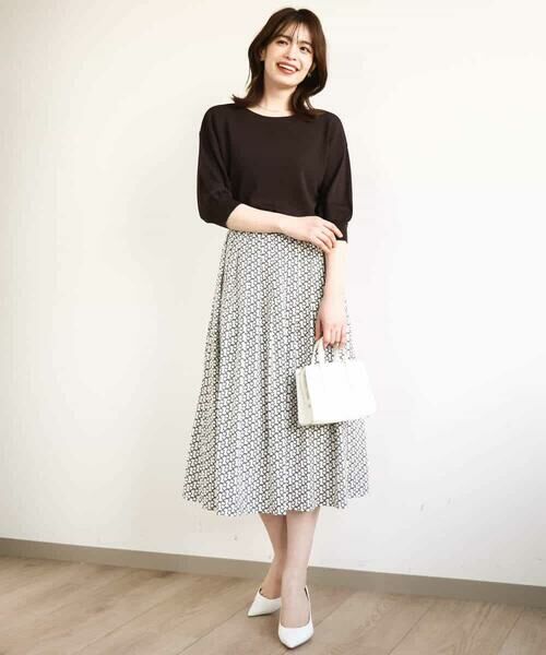 OFUON / オフオン ニット・セーター | ボートネック五分袖ニット/接触冷感/洗える/WEB限定サイズあり | 詳細15