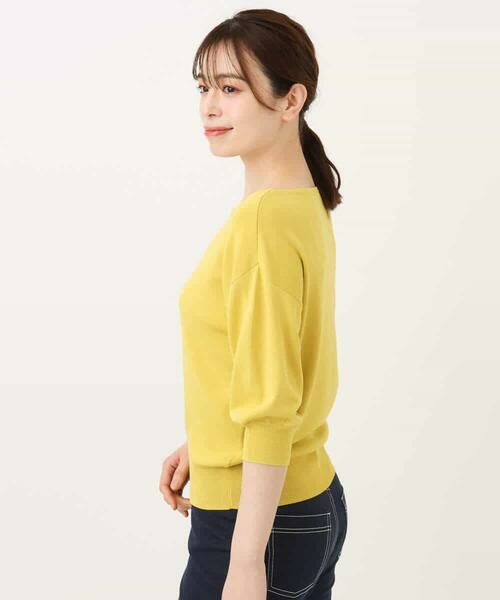 OFUON / オフオン ニット・セーター | ボートネック五分袖ニット/接触冷感/洗える/WEB限定サイズあり | 詳細21