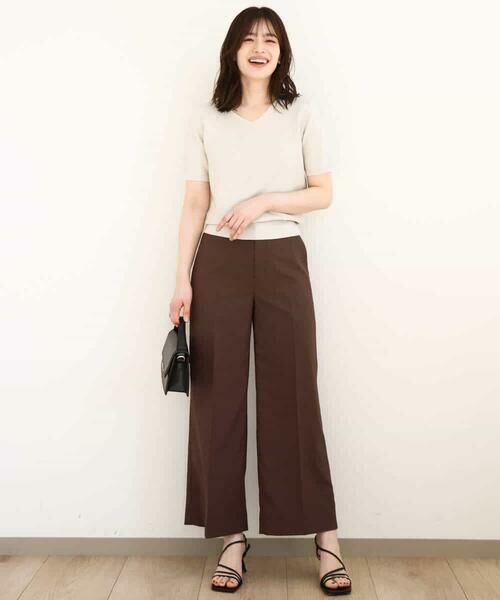 OFUON / オフオン ニット・セーター | ガーター編み半袖ラメニット/洗える/WEB限定サイズあり | 詳細11