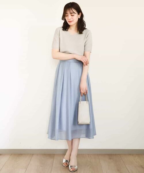 OFUON / オフオン ニット・セーター | ガーター編み半袖ラメニット/洗える/WEB限定サイズあり | 詳細16