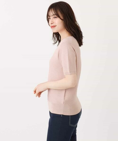 OFUON / オフオン ニット・セーター | ガーター編み半袖ラメニット/洗える/WEB限定サイズあり | 詳細22