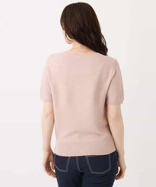 OFUON / オフオン ニット・セーター | ガーター編み半袖ラメニット/洗える/WEB限定サイズあり | 詳細23