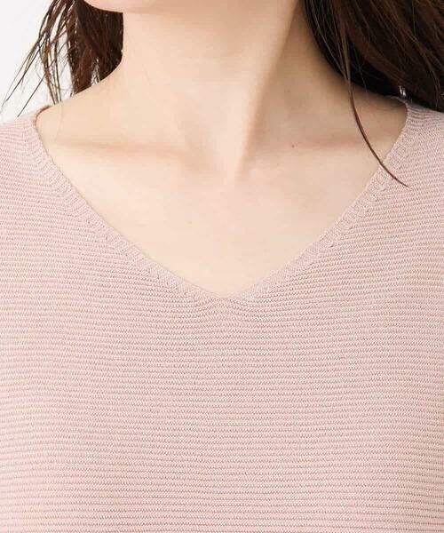 OFUON / オフオン ニット・セーター | ガーター編み半袖ラメニット/洗える/WEB限定サイズあり | 詳細24