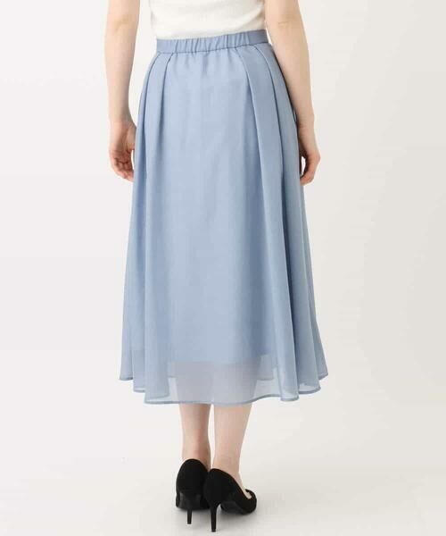 OFUON / オフオン ロング・マキシ丈スカート | タックフレアーシアースカート/洗える | 詳細28