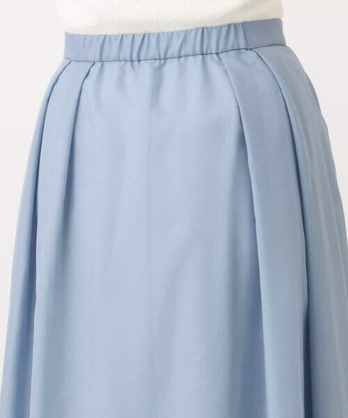 OFUON / オフオン ロング・マキシ丈スカート | タックフレアーシアースカート/洗える | 詳細30