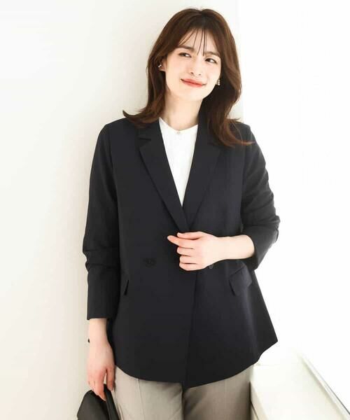 OFUON / オフオン テーラードジャケット | ダブルブレストジャケット/洗える/WEB限定サイズあり | 詳細1