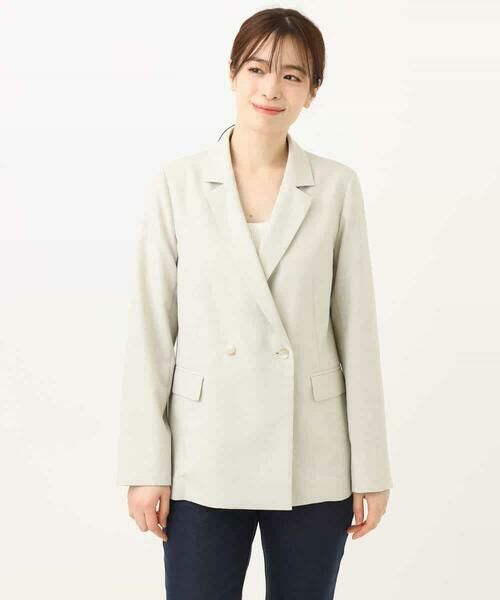 OFUON / オフオン テーラードジャケット | ダブルブレストジャケット/洗える/WEB限定サイズあり | 詳細22