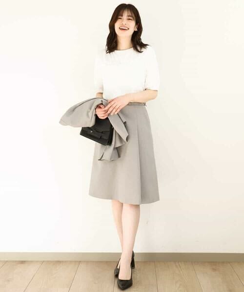 OFUON / オフオン カットソー | ギャザーデザインカットソー/接触冷感・UVカット/洗える/WEB限定サイズあり | 詳細10