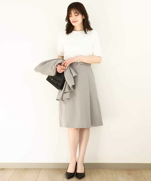 OFUON / オフオン カットソー | ギャザーデザインカットソー/接触冷感・UVカット/洗える/WEB限定サイズあり | 詳細12