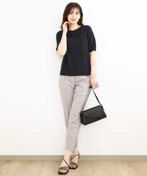 OFUON / オフオン カットソー | ギャザーデザインカットソー/接触冷感・UVカット/洗える/WEB限定サイズあり | 詳細15