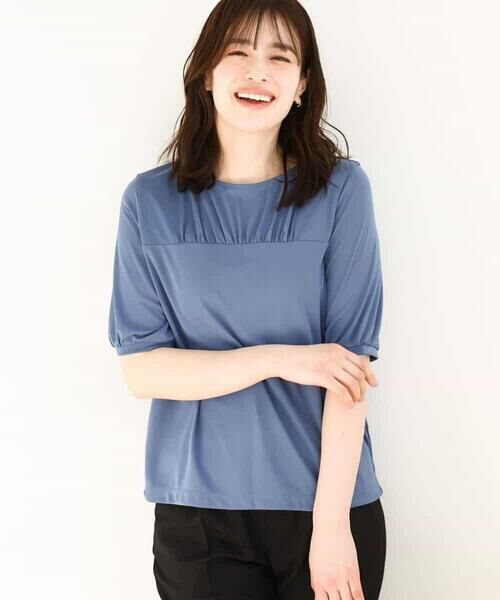 OFUON / オフオン カットソー | ギャザーデザインカットソー/接触冷感・UVカット/洗える/WEB限定サイズあり | 詳細17