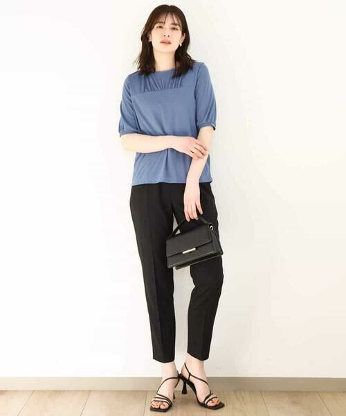 OFUON / オフオン カットソー | ギャザーデザインカットソー/接触冷感・UVカット/洗える/WEB限定サイズあり | 詳細19