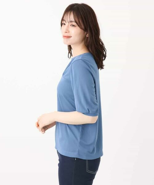 OFUON / オフオン カットソー | ギャザーデザインカットソー/接触冷感・UVカット/洗える/WEB限定サイズあり | 詳細23