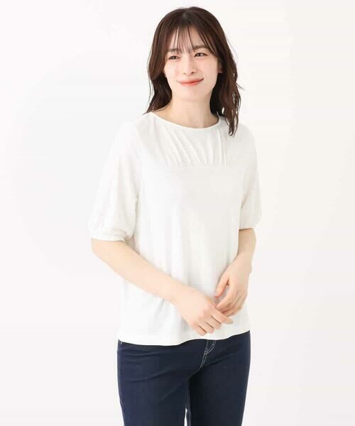 OFUON / オフオン カットソー | ギャザーデザインカットソー/接触冷感・UVカット/洗える/WEB限定サイズあり | 詳細29