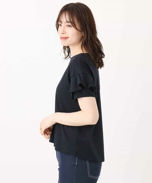 OFUON / オフオン カットソー | フリルデザインスリーブカットソー/接触冷感/洗える/WEB限定サイズあり | 詳細15