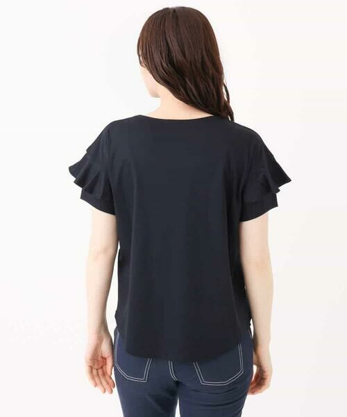 OFUON / オフオン カットソー | フリルデザインスリーブカットソー/接触冷感/洗える/WEB限定サイズあり | 詳細16